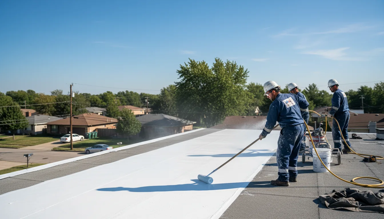 Commercial roof coating in Goodwin, AR near me